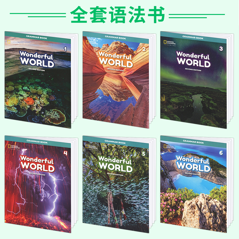 Wonderful World 2级别语法练习册 美国小学二年级英语教材美国国家地理National Geographic Learning英文原版进口 少儿英语教材