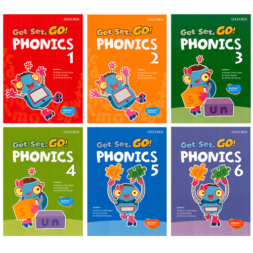 包邮Get Set Go Phonics1-6原版牛津oxford香港幼儿3-6岁英语自然拼读教材幼儿园早教英文书幼儿phonics字母教学音素教学支持点读 - 图0