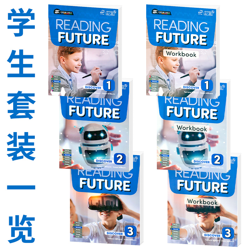 国原版Compass少儿英语阅读教材Reading Future Discover 1,2,3全套 综合性教材21世纪跨学科阅读综合教材 含APP - 图3