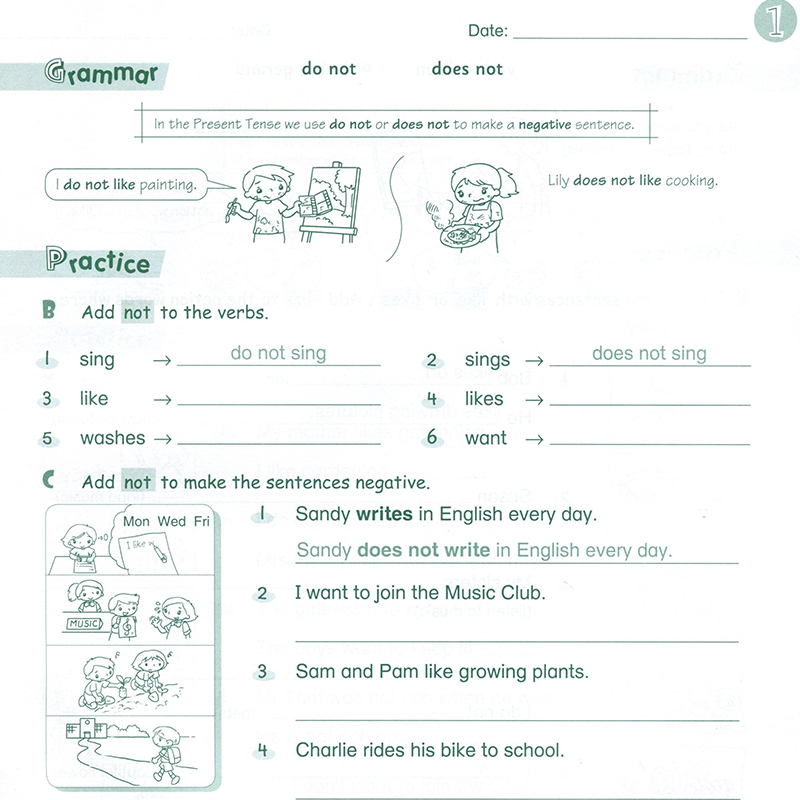 正版香港朗文培生出版社小学英语教材 welcome to English 4B gold新版语法练习册Grammar Practice 四年级下学期英语强化语法练习 - 图3