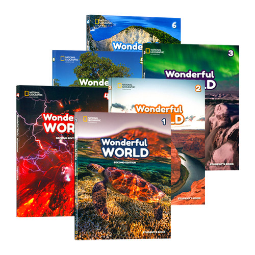美国国家地理新版Wonderful World 1 2 3 4 5 6 级别缤纷世界1-6年级美国小学英语教材英文原版教材我们的奇妙世界英文课外课程NGL - 图0