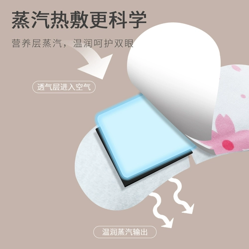 Японская повязка для глаз, ночной успокаивающий компресс, патчи для снятия усталости глаз