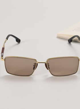 晶工匠 天然水晶眼镜石头镜男士小叶紫檀钛架太阳镜清凉养眼400弯