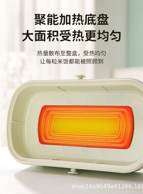 日式电热饭盒可插电不锈钢内胆热饭加热保温电饭盒电热便当盒