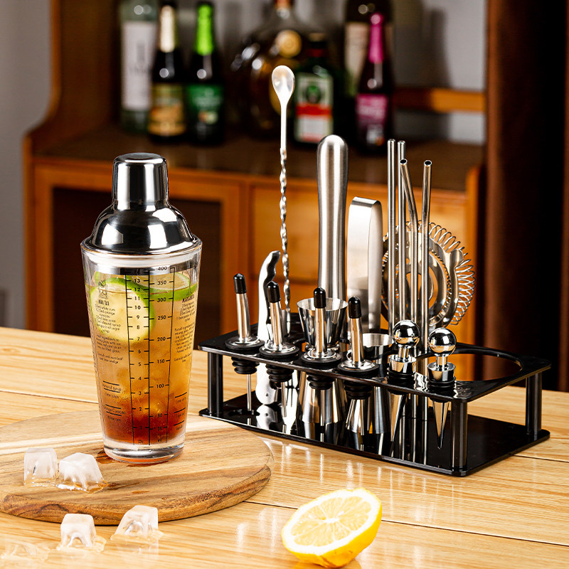 304不锈钢调酒器玻璃雪克杯手摇壶鸡尾酒吧调酒工具套装shake摇杯,淘宝优惠券,粉丝福利购,淘宝优惠卷