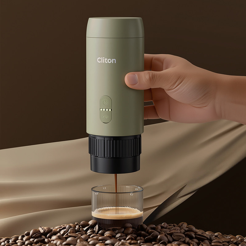 Cliton便携式意式咖啡机小型家用户外浓缩胶囊萃取机半自动摩卡壶,淘宝优惠券,粉丝福利购,淘宝优惠卷
