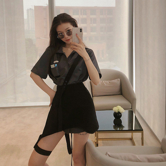 Half skirt Xiongxiongwu Super A cross-body strap leg ring girdle