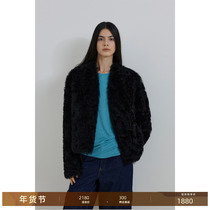 Pay wise Embeethovens night trendy two sides wear a collar imported Tuscany fur integrated leather grass jacket