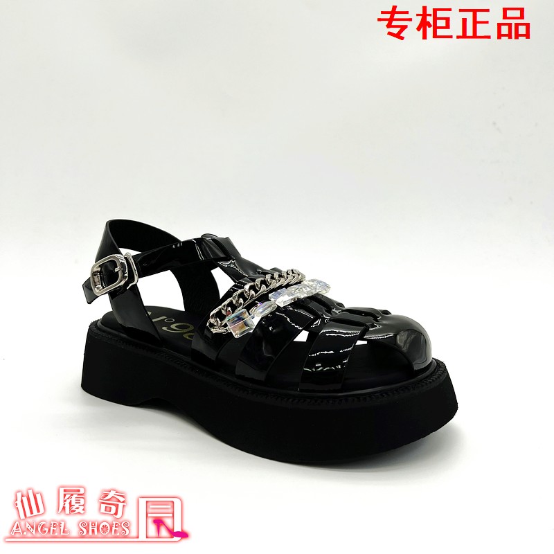 Kiss Kitty小猫2023夏季新款罗马鞋厚底羊皮优雅女凉鞋SA43350-36 - 图0