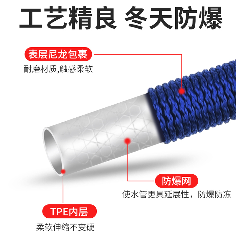 高压洗车水枪抢家用神器伸缩水管软管自来水喷头冲洗喷枪增压加压