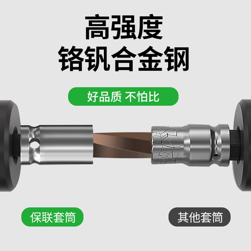保联1/2大飞内六角套筒头S2合金钢工业级电动手动旋具头单只套装 - 图0