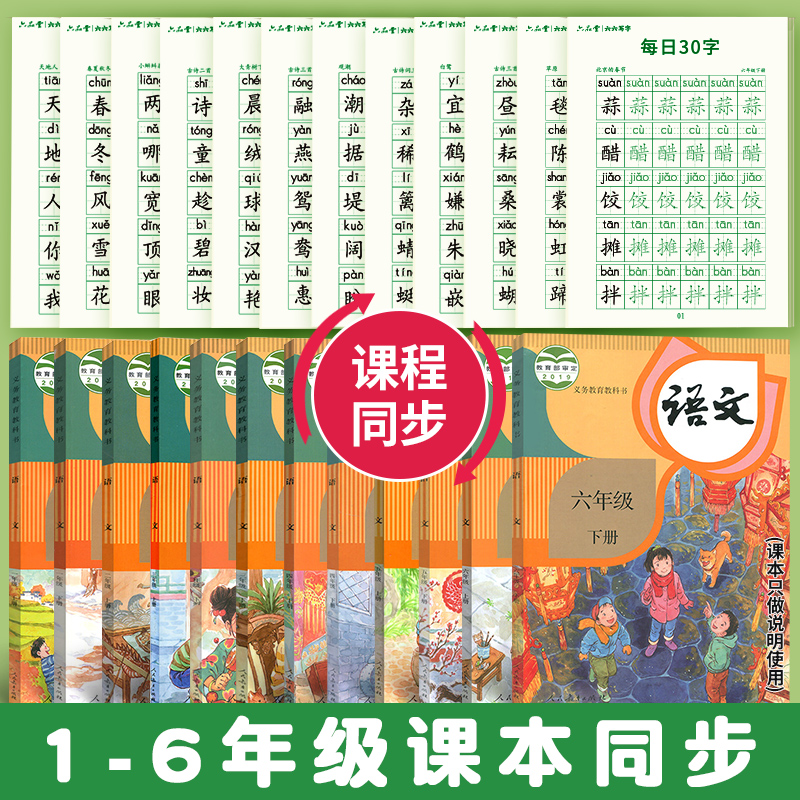 每日30字硬笔书法练字本减压练字帖一年级二年级三四五年级小学生字帖人教版语文同步上下册儿童小学生专用每日一练生字练习本钢笔 - 图0