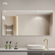 Toilet mirror No frame hanging wall-style bathroom mirror bathroom Bathroom Applique Wall Wash Terrace Toilet Wall-mounted Glass Mirror
