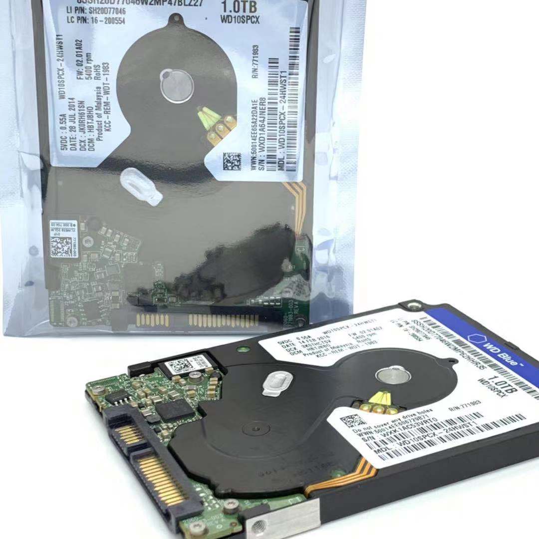 WD/西部数据1T笔记本硬盘WD10SPCX垂直2.5寸SATA3电脑机械蓝盘1TB - 图0