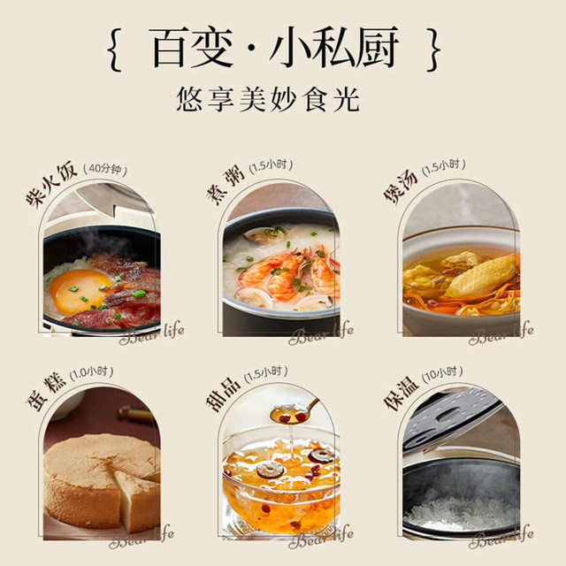 Little Bear Mini Rice Cooker Multi-function Rice Cooker Small