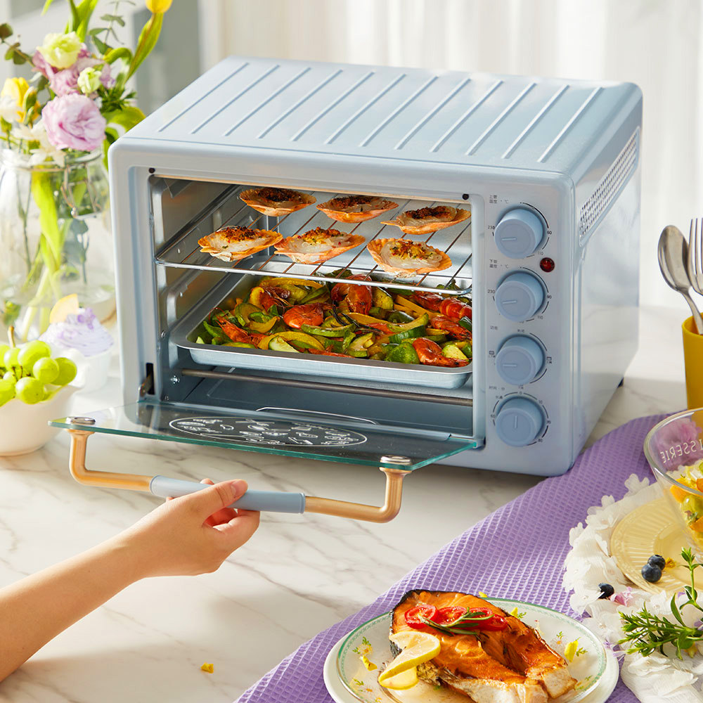 小熊家用迷你小型小烤全自动电烤箱 小熊珺晗电烤箱