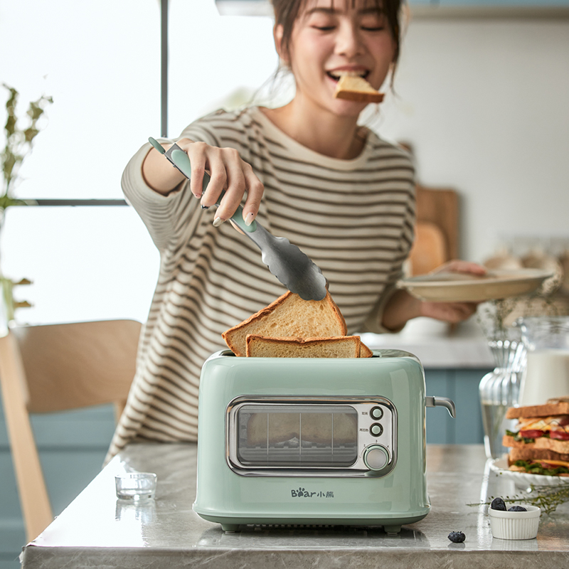 小熊吐司机烤面包机家用多士炉三明治机早餐机小型多功能吐司神器 - 图2