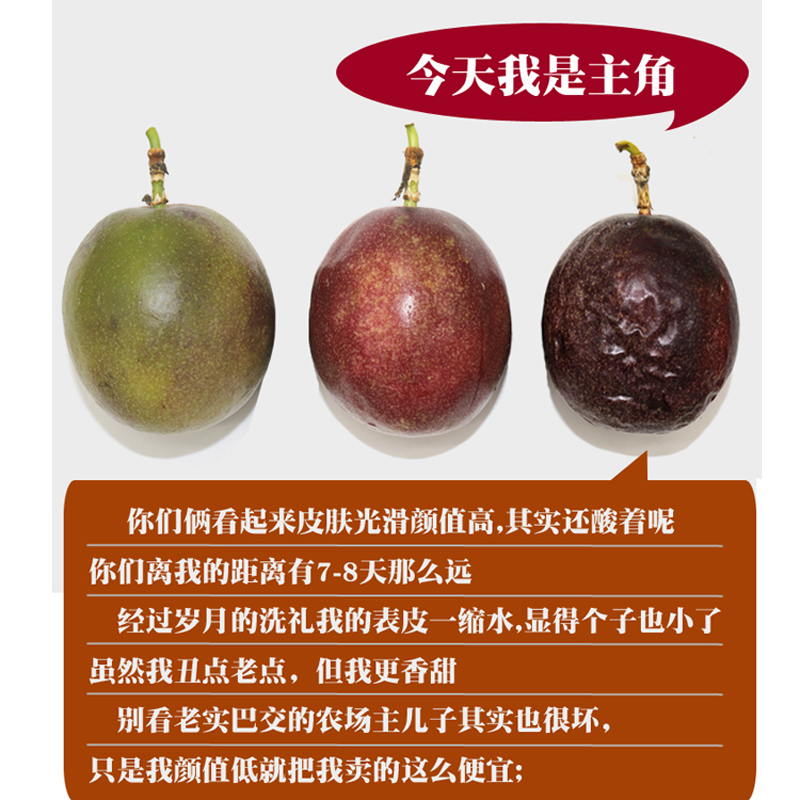 良农农业云南百香果5斤新鲜皱皮果中小果奶茶店专用果汁非特级大果一级102