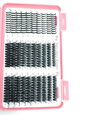 跨境假睫毛Spikes尖头仙子眼睫毛60D新款DIY100D分段睫毛