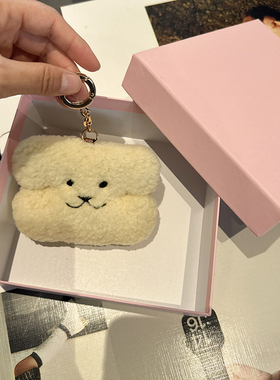 2026春季新款ins网红同款毛绒包包休闲百搭可爱挂件毛毛小狗挂饰