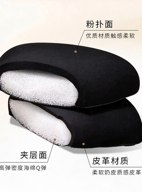 黑凤梨粉扑三角加厚高回弹服帖