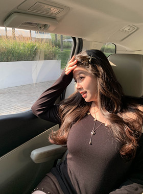 S925纯银亮面爱心吊坠项链女轻奢