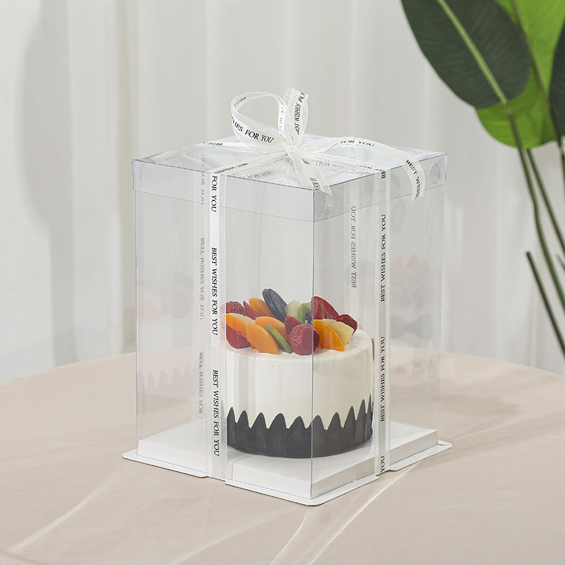 全透明生日蛋糕盒子包装盒4 6 8 10 12寸双层加高慕斯烘焙包装盒,淘宝优惠券,粉丝福利购,淘宝优惠卷