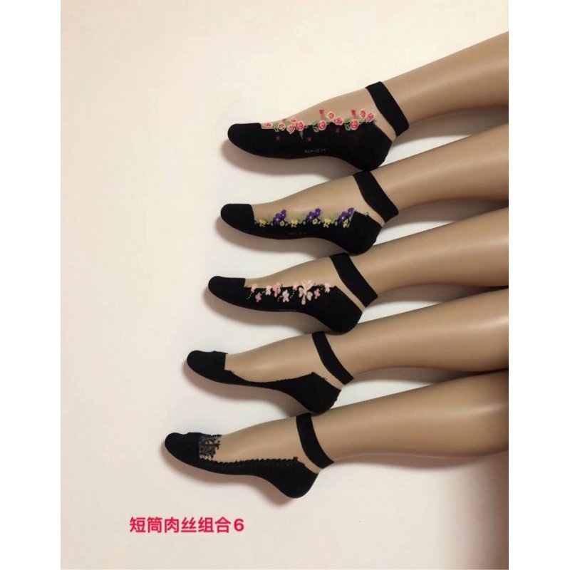 棉底女士短2023超薄水晶玻璃丝丝袜 别样娇短袜