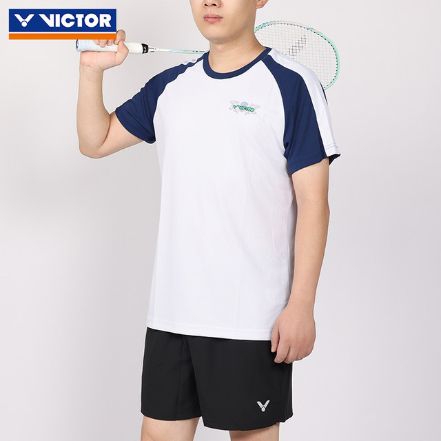VICTOR Victory Victor badminton clothing men's and women's lifestyle series knitted sports short-sleeved T-shirt T-55011