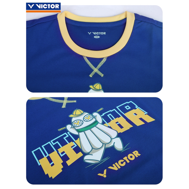 VICTOR victory badminton uniform Victor children's moisture-wicking knitted sports long-sleeved T-shirt T-57104