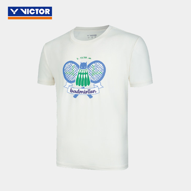 VICTOR Victory Victor badminton clothing men's and women's lifestyle series knitted sports short-sleeved T-shirt T-55008