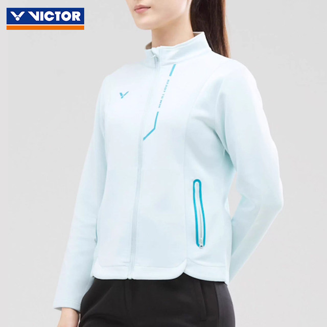 Victor official women's simple breathable badminton life knitted sports jacket J-56601