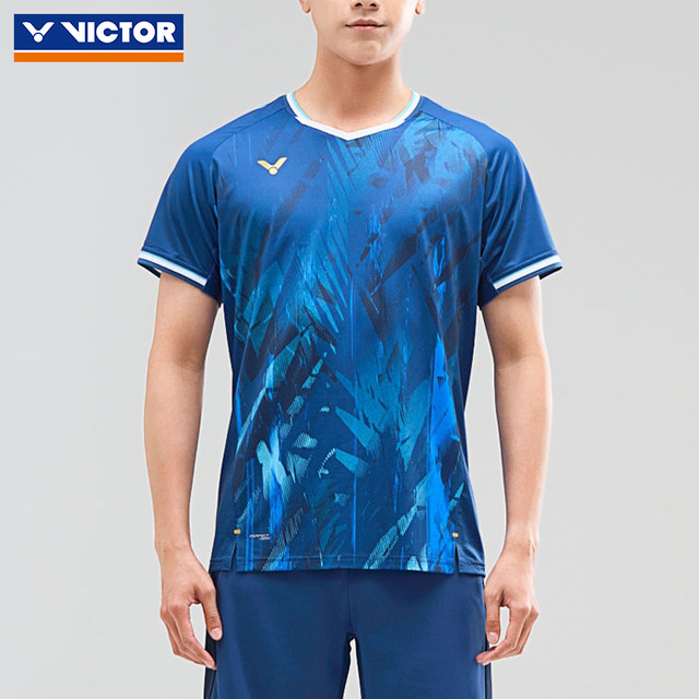VICTOR victory Victor badminton uniform signed player competition uniform T-shirt short-sleeved T-55000 T-56000