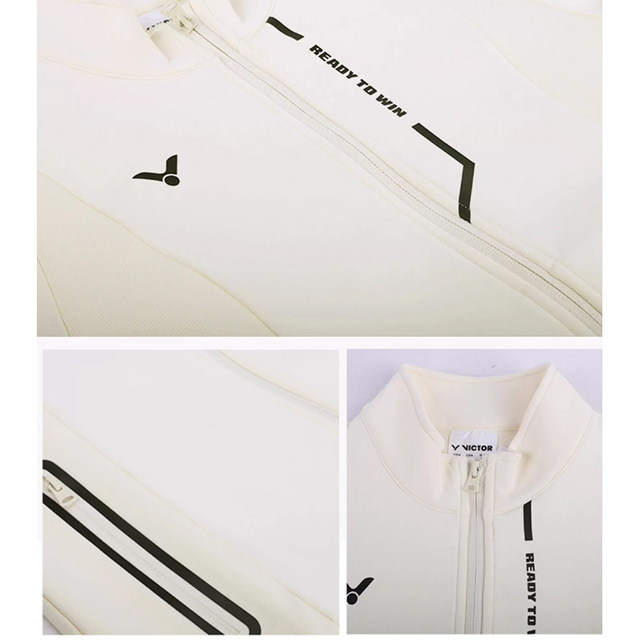 Victor official women's simple breathable badminton life knitted sports jacket J-56601