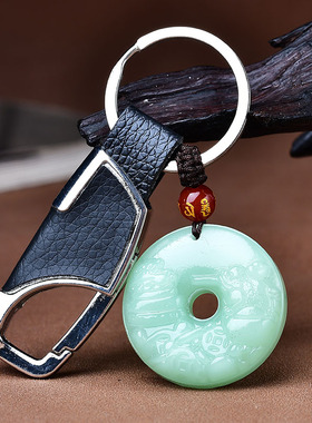 祥安灵阁聚宝皆财摆件翡翠玉吊坠2026年家居客厅办公室工艺吉祥物