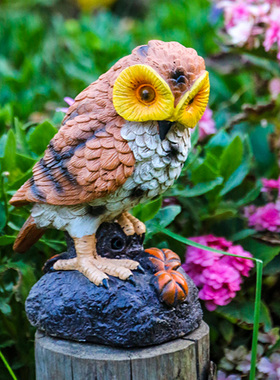 猫头鹰纯手工树脂摆件