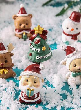 Christmas decorations, including Santa Claus and ornaments