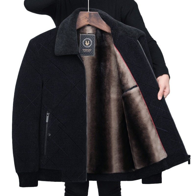 皮尔卡丹男士棉衣外套秋冬款加绒加厚棉袄抗寒保暖中老年爸爸棉服,淘宝优惠券,粉丝福利购,淘宝优惠卷