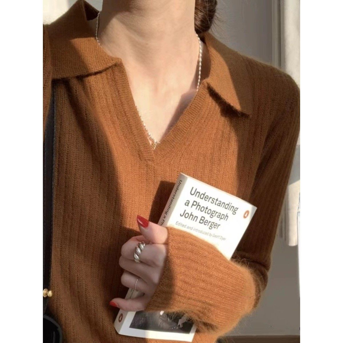 法国Rixo Rane 宝藏推荐⭐覆古polo领针织衫女毛衣内搭打底衫上衣,淘宝优惠券,粉丝福利购,淘宝优惠卷