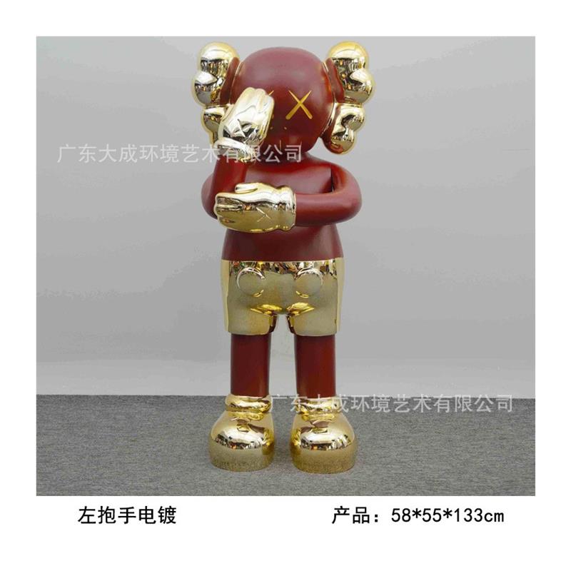 kaws大摆件暴力熊网红芝麻街潮牌玩轻奢大型雕塑装饰落地大号公仔 - 图3