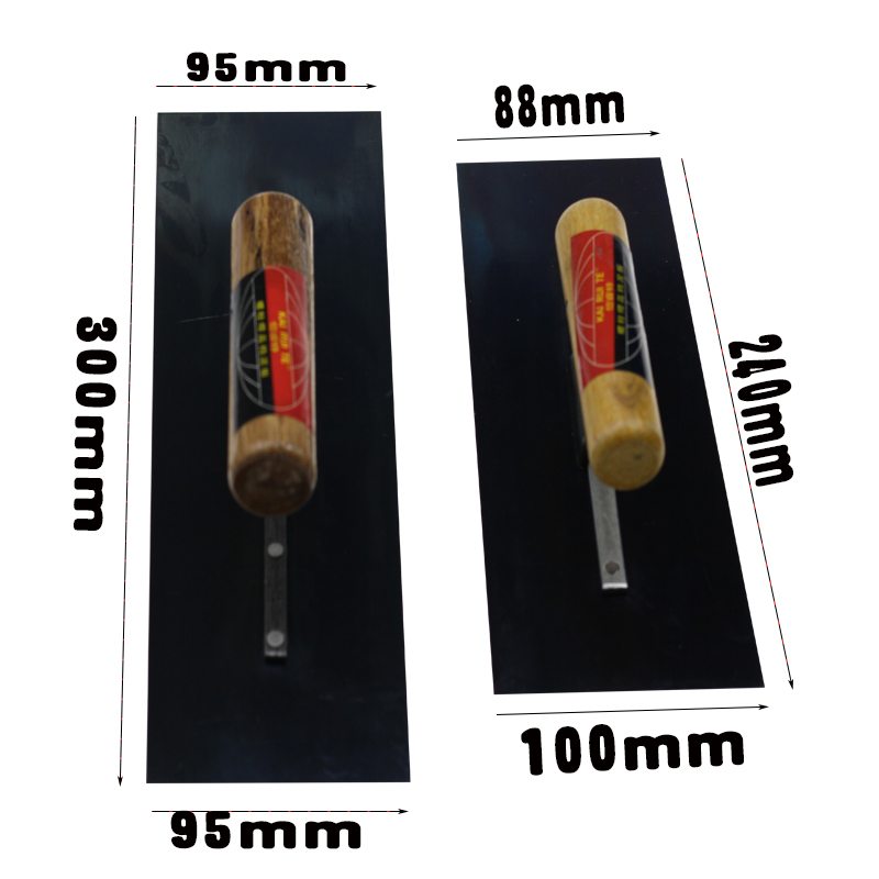 蓝钢抹泥刀刮腻子工具抹灰刀锯齿抹泥刀油灰刀腻子刀批灰刀灰刀工 - 图2