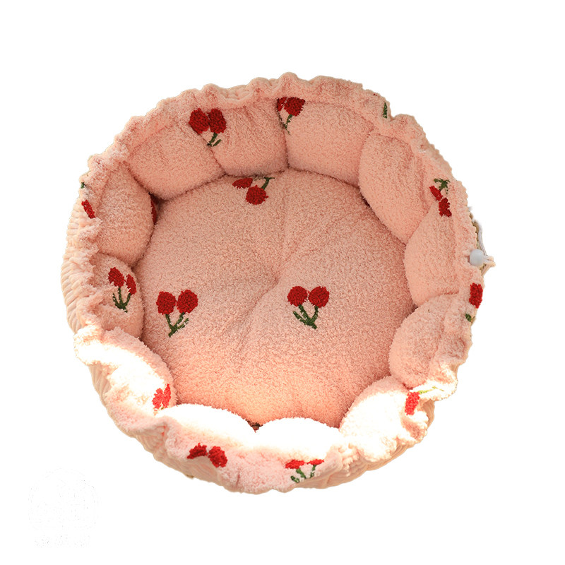 樱桃南瓜猫窝四季通用猫床泰迪博美宠物床猫咪睡垫猫垫子狗垫狗窝,淘宝优惠券,粉丝福利购,淘宝优惠卷