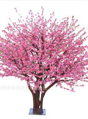 仿真桃花树假桃花树景点假树观赏庭院仿真假树假桃花树来图