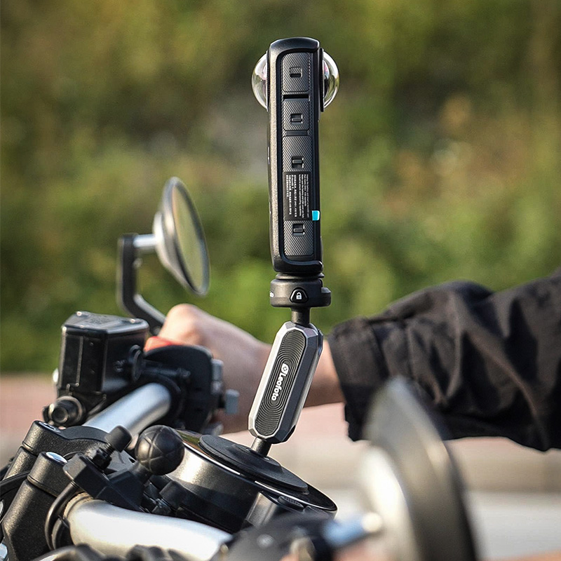 leofoto徕图运动相机粘贴支架适用gopro13大疆Action5pro配件insta360X4全景配件车载手机摩托车支架微单支架 - 图1