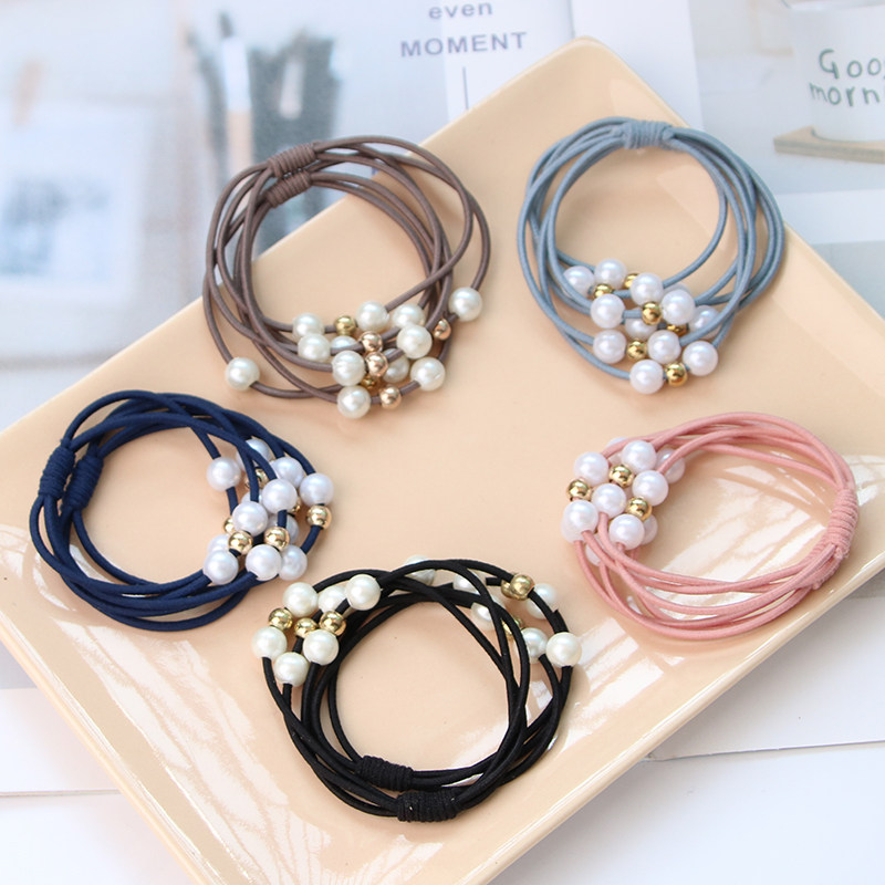 橡皮筋女扎头高级感头绳2025新款高端女士皮套发圈高弹力珍珠发绳,淘宝优惠券,粉丝福利购,淘宝优惠卷