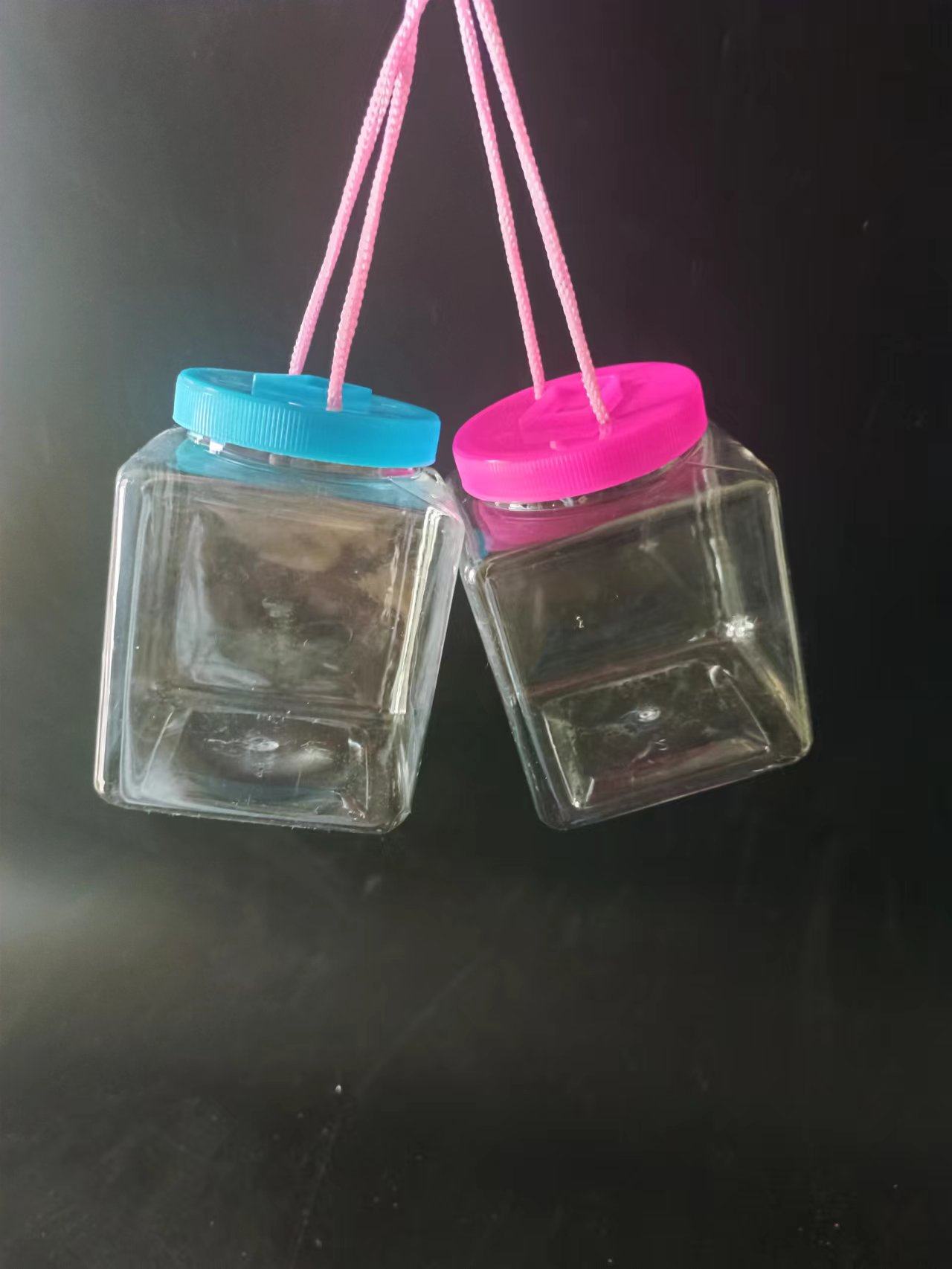 网红罐罐鱼泡泡鱼发光小鱼缸透明塑料水母瓶全套材料户外摆摊鱼罐,淘宝优惠券,粉丝福利购,淘宝优惠卷