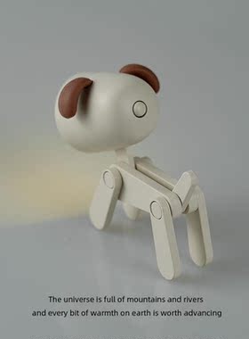 可爱小狗夜灯学生宿舍卧室床头睡眠灯创意桌面台灯拍照摆件照明灯