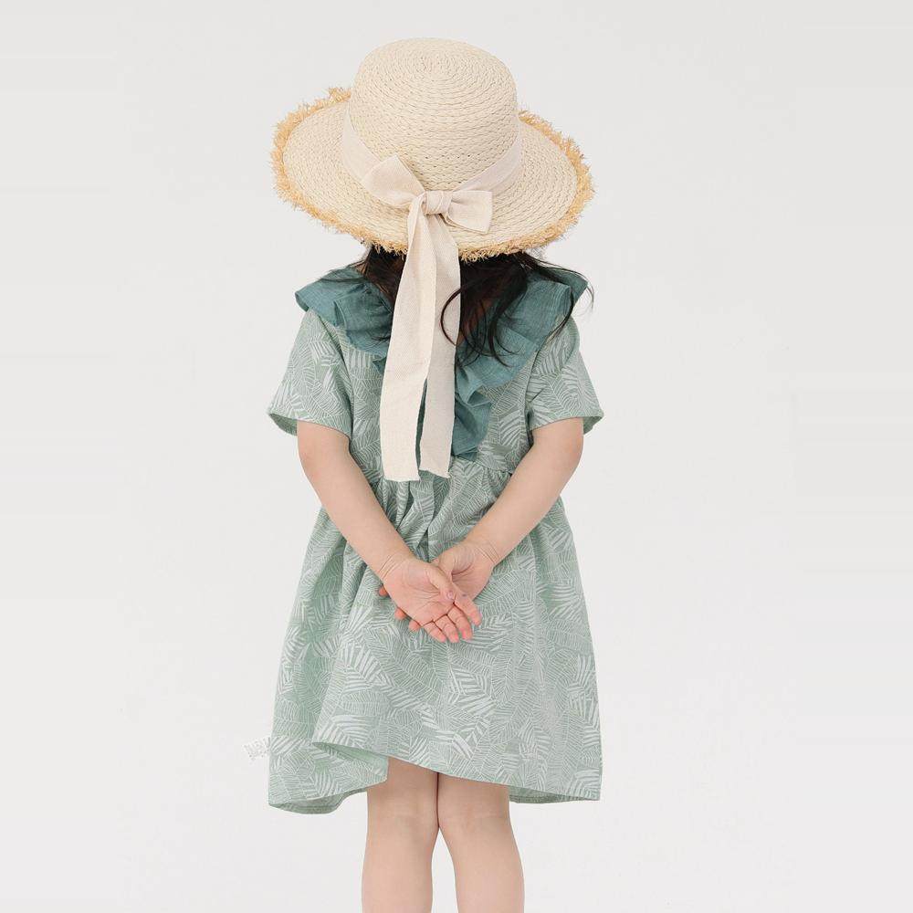 cutebunny2024夏装新款女宝宝纯棉娃娃领连衣裙儿童时髦公主裙子,淘宝优惠券,粉丝福利购,淘宝优惠卷