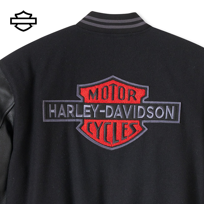 哈雷戴维森男士外套皮夹克皮衣摩托车骑行防风棒球服夹棉保暖,淘宝优惠券,粉丝福利购,淘宝优惠卷