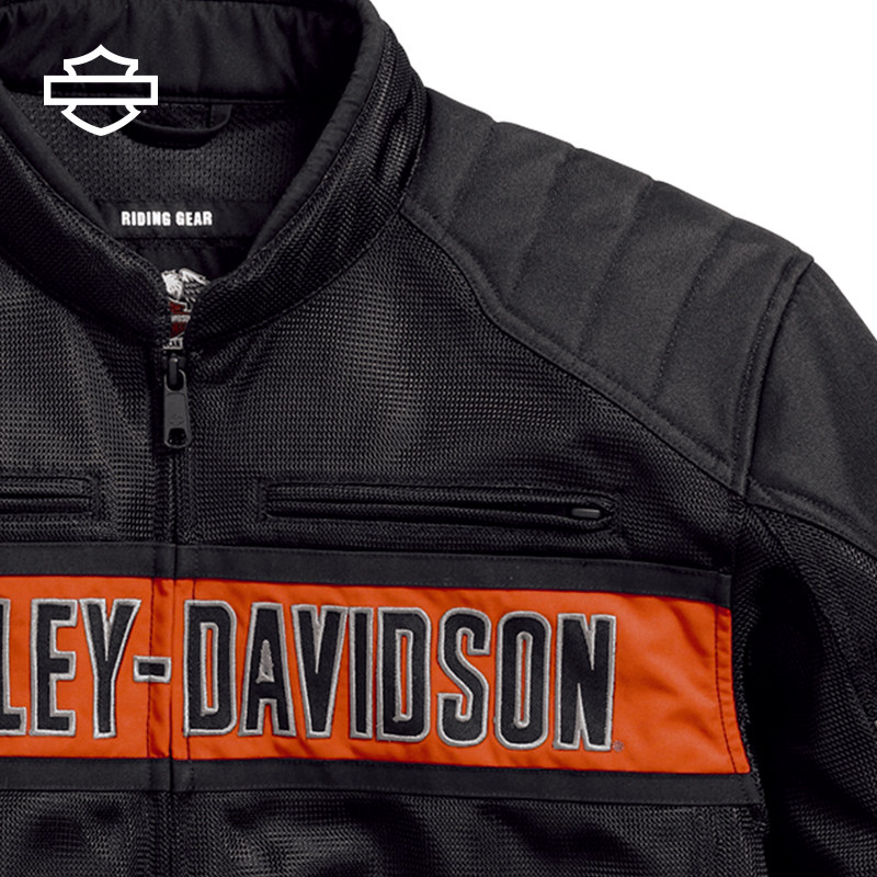 哈雷戴维森男士夹克摩托车机车骑士网眼骑行服外套透气通风,淘宝优惠券,粉丝福利购,淘宝优惠卷